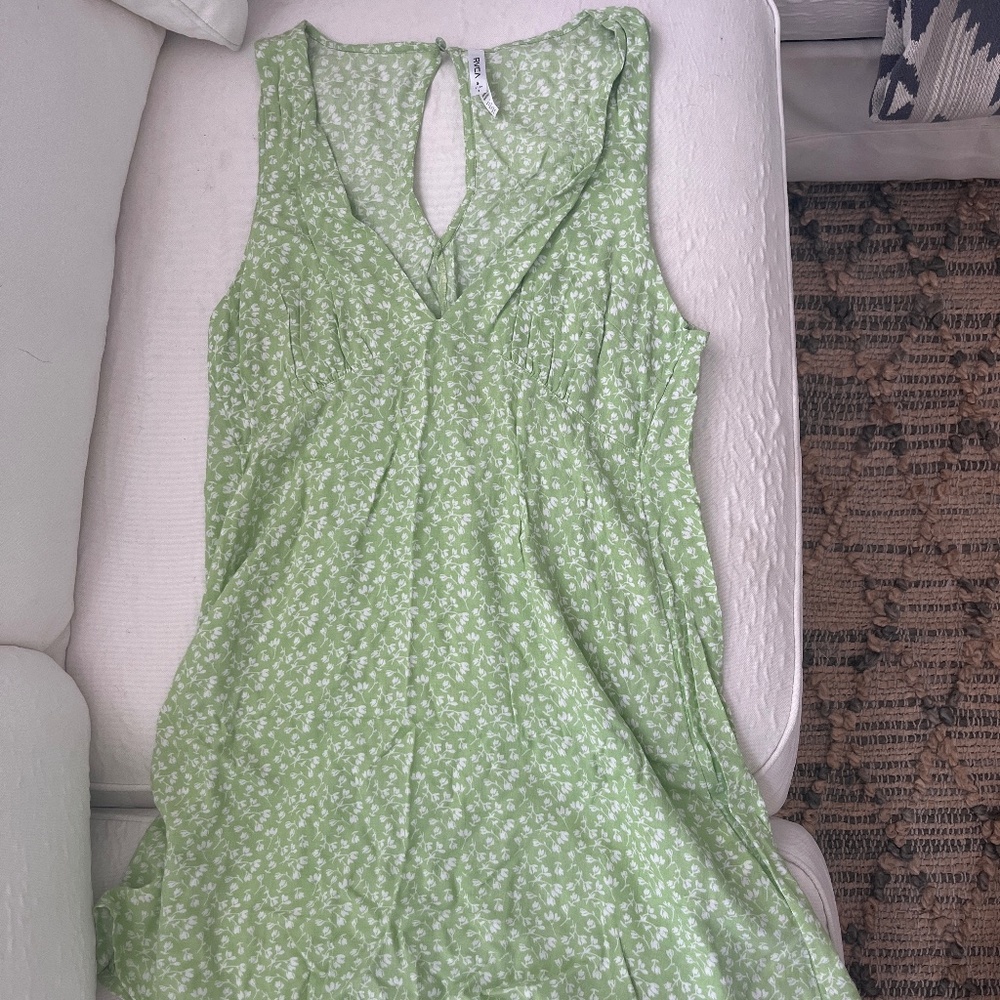 RVCA Tie Back Mini Summer Dress